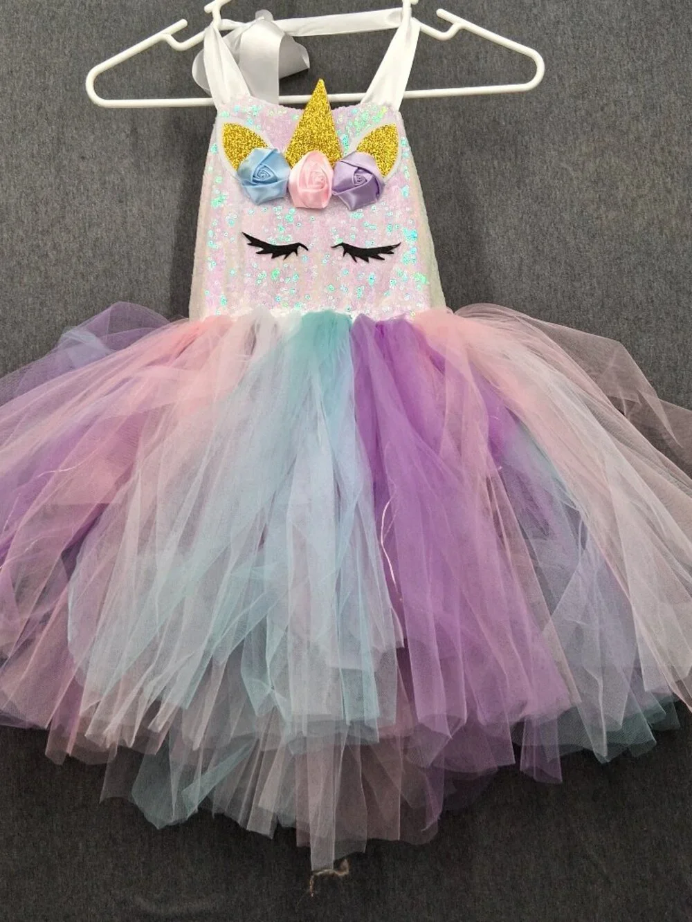 Girls costume,  size medium, multicolored,  like new condition